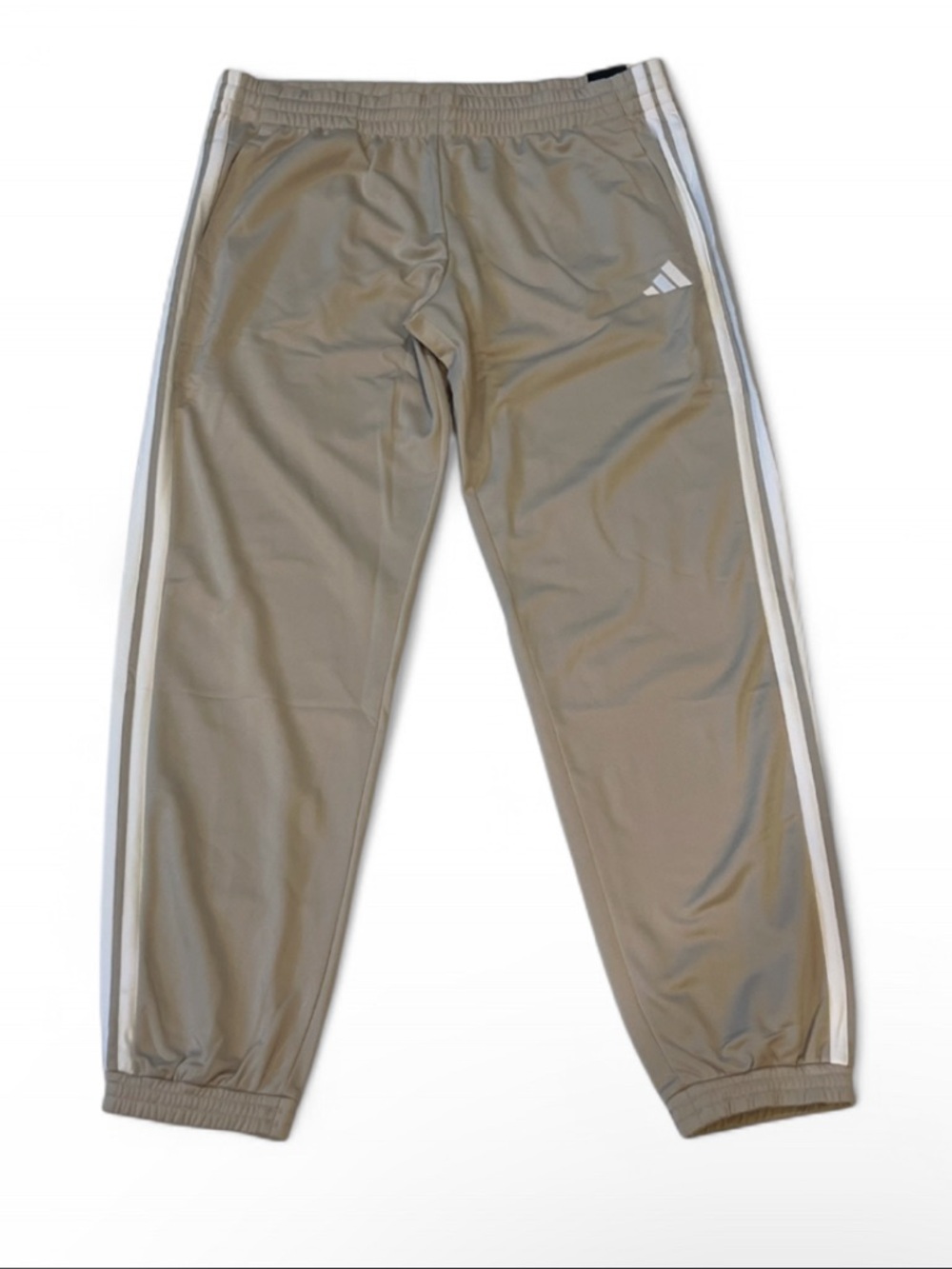 Adidas 3-Stripes Tricot Track Pants – Beige/Tan | X-Large